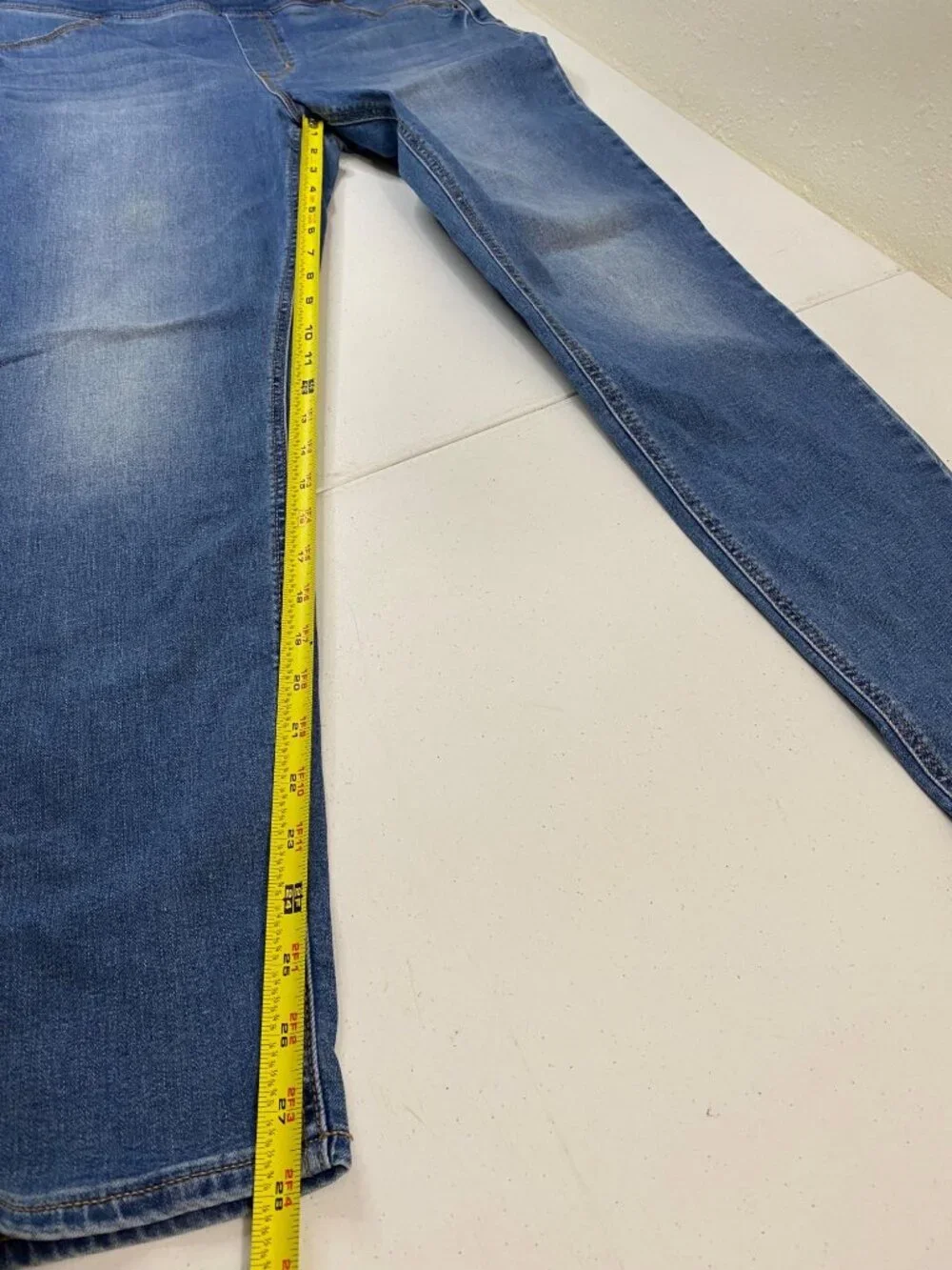 Old Navy Rockstar Jeggings Womens 12 Blue Stretch Pull On Skinny Jeans - Picture 8 of 10